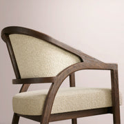 Aylora Upholstered Back Counter Stool — MOCHA & PROMISE ECRU