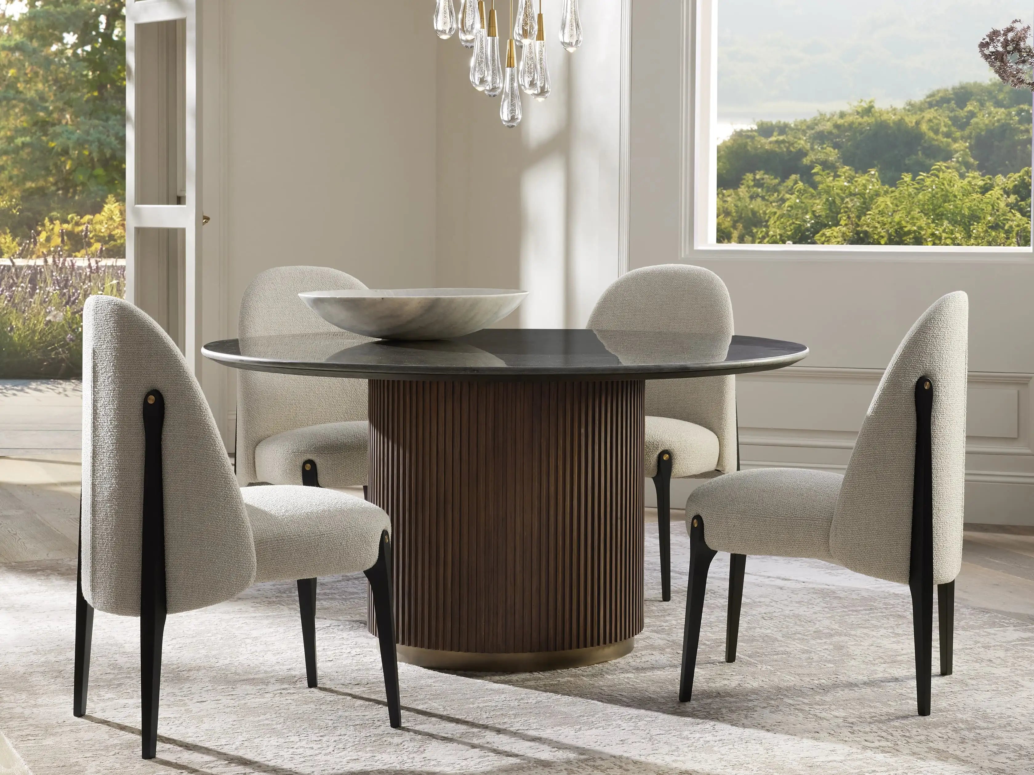 Finnegan Round Dining Table 48“D 60”D
