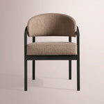 Holven Dining Chair — TAREK COCOA / VESUVIO BLACK