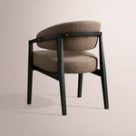 Holven Dining Chair — TAREK COCOA / VESUVIO BLACK