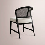 Aylora Dining Side Chair — BLACK DRIFTED & NOMAD SNOW