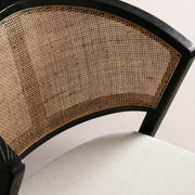 Aylora Dining Side Chair — BLACK DRIFTED & NOMAD SNOW