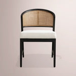 Aylora Dining Side Chair — BLACK DRIFTED & NOMAD SNOW