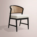 Aylora Dining Side Chair — BLACK DRIFTED & NOMAD SNOW