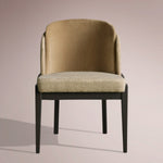Molena Dining Chair — BELLANO FLAX / VESUVIO BLACK