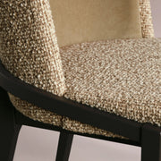Molena Dining Chair — SARSINA MINK / VESUVIO BLACK