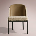 Molena Dining Chair — SARSINA MINK / VESUVIO BLACK