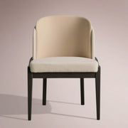 Molena Dining Chair — CUSHING MELLOW / VESUVIO BLACK