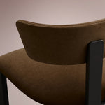Revora Dining Side Chair — VESUVIO BLACK & BANKS COCOA