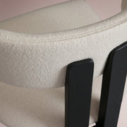 Revora Armless Stool — VESUVIO BLACK & MATERA CASHMERE / COUNTER STOOL