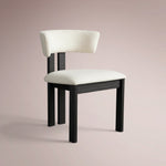 Revora Dining Side Chair — VESUVIO BLACK & MATERA CASHMERE
