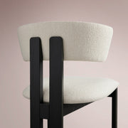 Revora Dining Side Chair — VESUVIO BLACK & MATERA CASHMERE