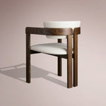 Revora Dining Arm Chair — CINDER & MATERA CASHMERE