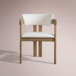 Revora Dining Arm Chair — NATURAL & MATERA CASHMERE
