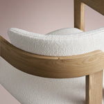 Revora Dining Arm Chair — NATURAL & MATERA CASHMERE