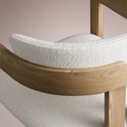 Revora Dining Arm Chair — NATURAL & MATERA CASHMERE