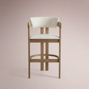 Revora Stool — NATURAL & MATERA CASHMERE / BARSTOOL