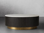 Finnegan Marble Round Coffee Table 36"D 42"D 54"D