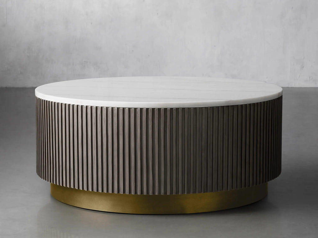 Finnegan Marble Round Coffee Table 36"D 42"D 54"D