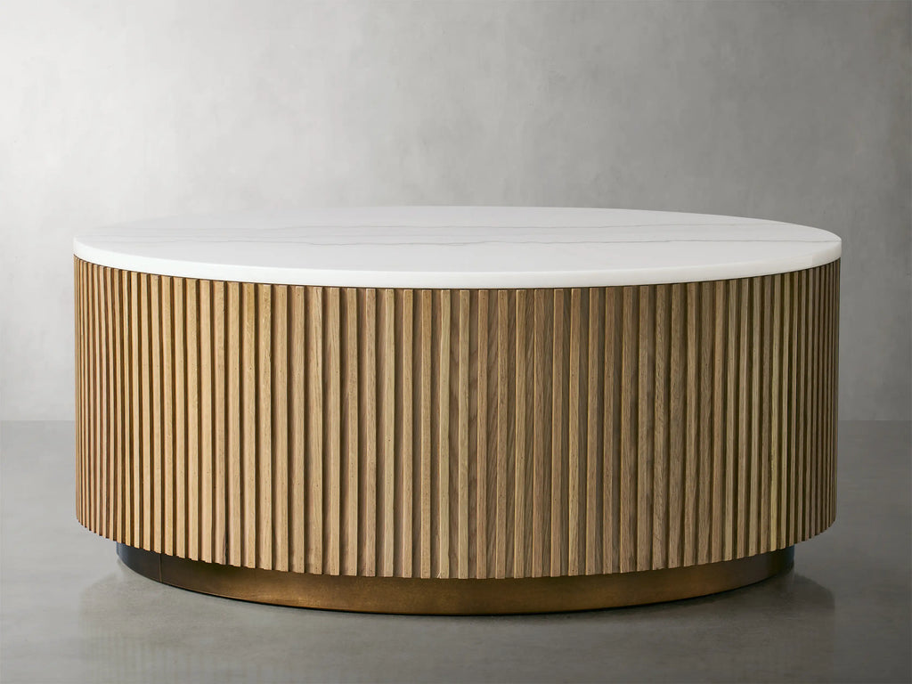 Finnegan Marble Round Coffee Table 36"D 42"D 54"D