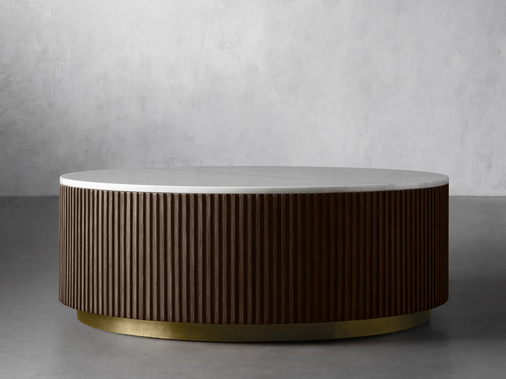 Finnegan Marble Round Coffee Table 36"D 42"D 54"D
