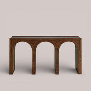 Harlina Burl Console Table — AUBURN BURL / 60