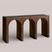 Harlina Burl Console Table — AUBURN BURL / 60