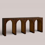 Harlina Burl Console Table — AUBURN BURL / 79