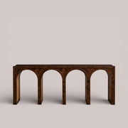 Harlina Burl Console Table — AUBURN BURL / 79