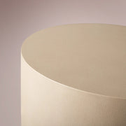 Avindra Round Plinth End Table — BONE