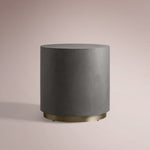 Avindra Round Plinth End Table