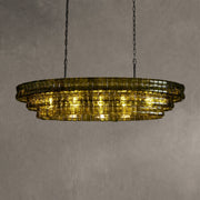 Ghiaccio Glass Oval Chandelier 54''65''