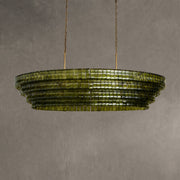 Ghiaccio Glass Oval Chandelier 54''65''