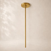 Viremont Modern Milk Glass Rod Pendant Light 8”D