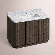 Ethoria Single Extra-Wide Vanity — BLACK OAK / RECTANGLE