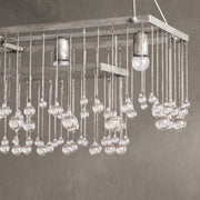 Aubrey Crystal Ball Rectangular Chandelier 47'' 60''