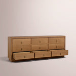 Prevelle Drawer Dresser — NATURAL OAK / 9-DRESSER