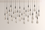 Raindrop Glass Solitaire Linear Chandelier -kimoylights