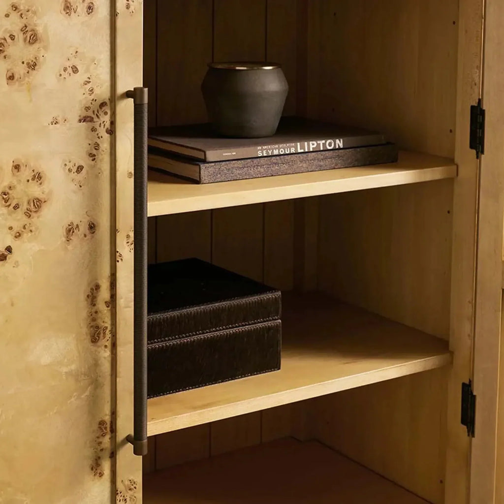 Haven Burl Tall Cabinet 36"W 46"W