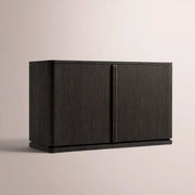 Liromelle Media Console — BLACK OAK / DOOR 48