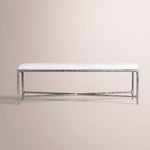 Caloria Fabric End-of-Bed Bench — FORGED PEWTER / 60