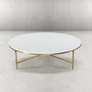 Thaddeus Marble Round Coffee Table 55