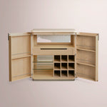 Corvela Bar Cabinet — SAND / CREAM STONE