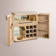 Corvela Bar Cabinet — SAND / CREAM STONE