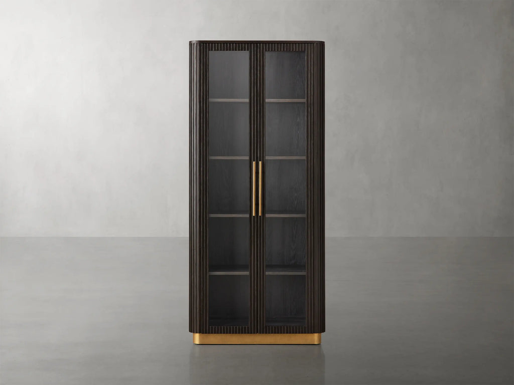 Finnegan Glass Tall Cabinet 80"H