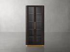 Finnegan Glass Tall Cabinet 80"H
