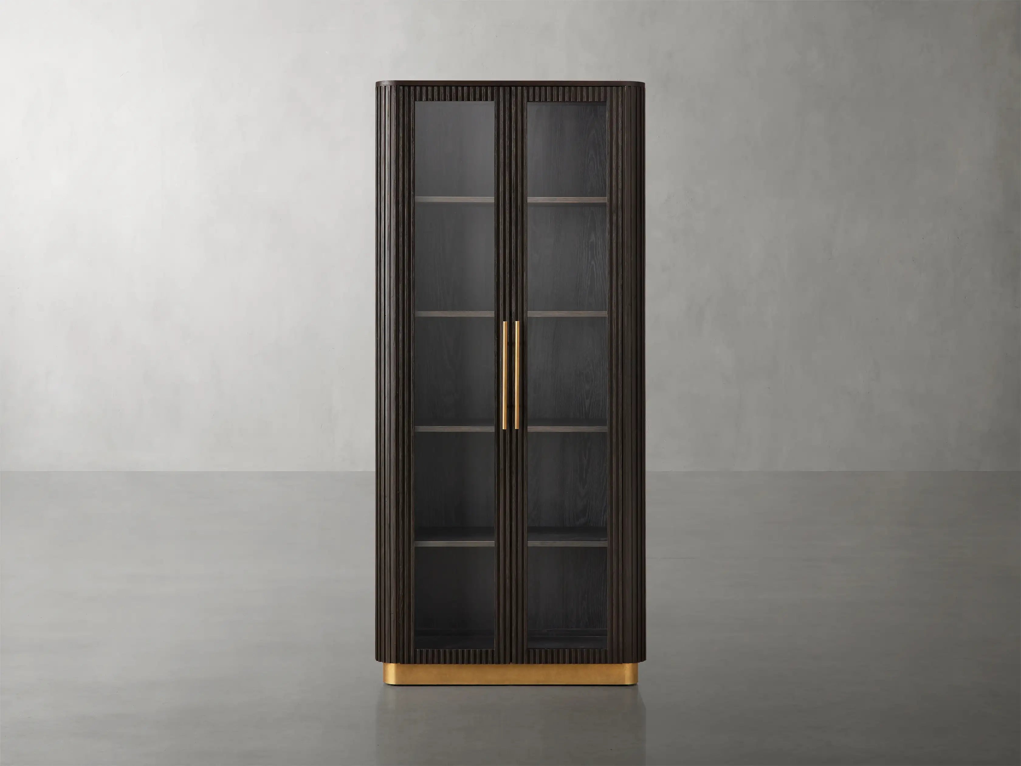 Finnegan Glass Tall Cabinet 80"H