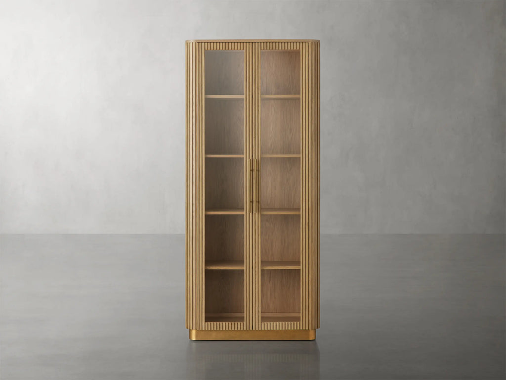 Finnegan Glass Tall Cabinet 80"H