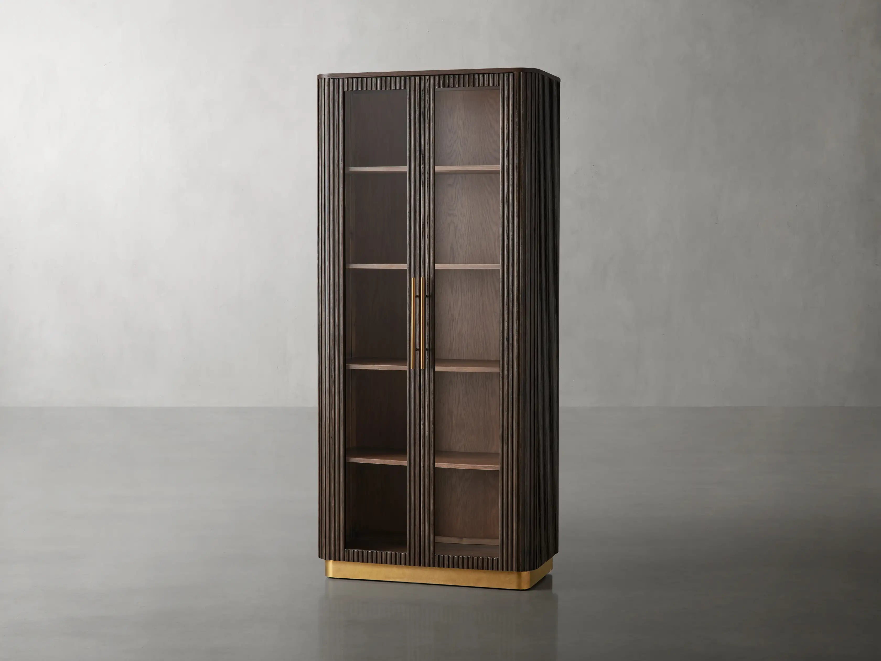 Finnegan Glass Tall Cabinet 80"H