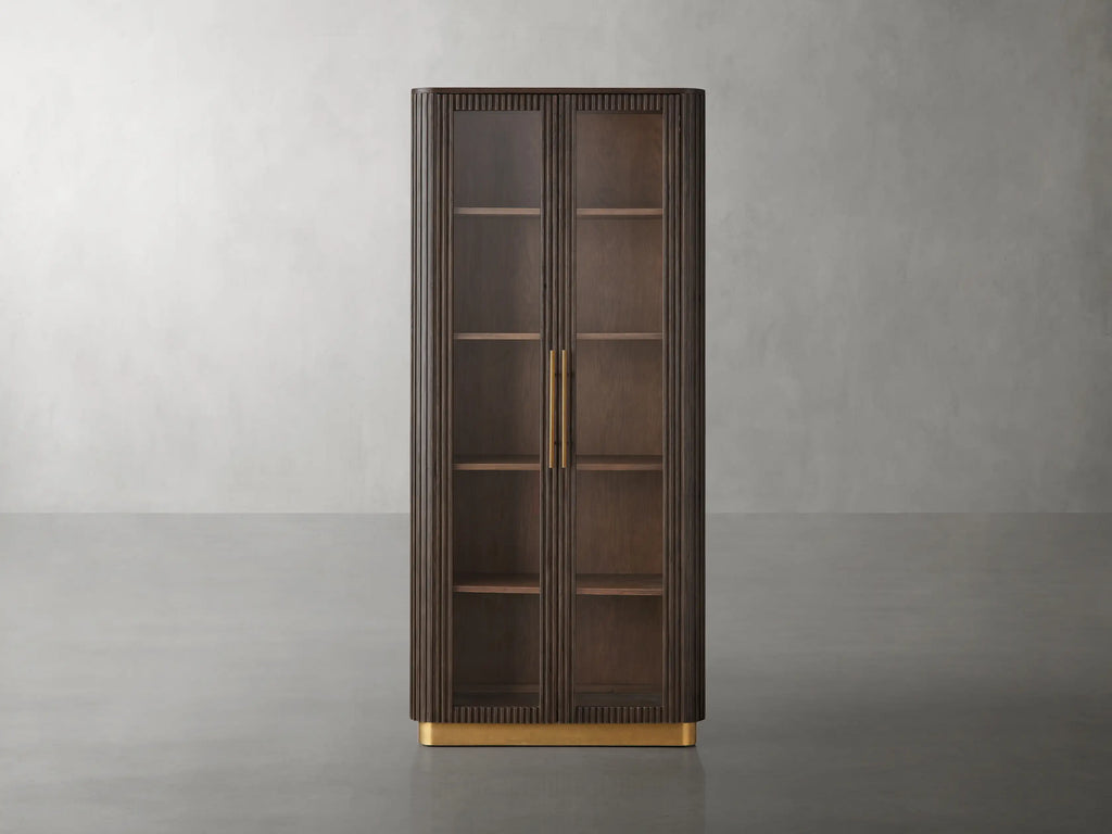 Finnegan Glass Tall Cabinet 80"H